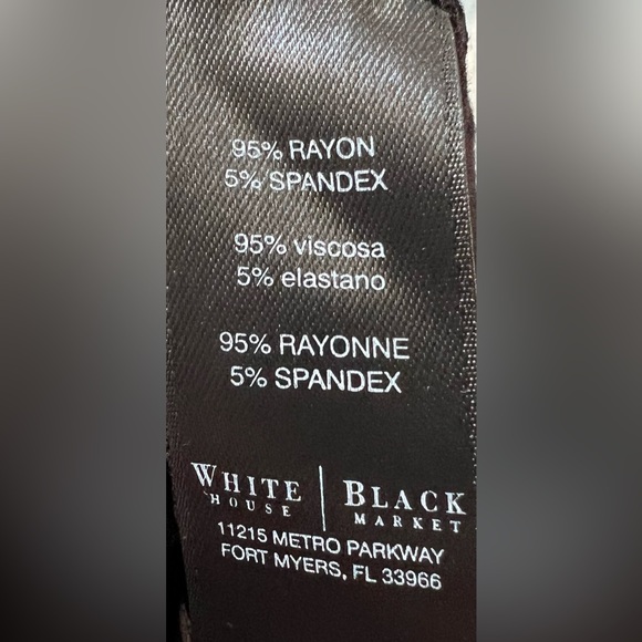 WHITE HOUSE BLACK MARKET Striped Blue & Black Dress - Picture 10 of 10